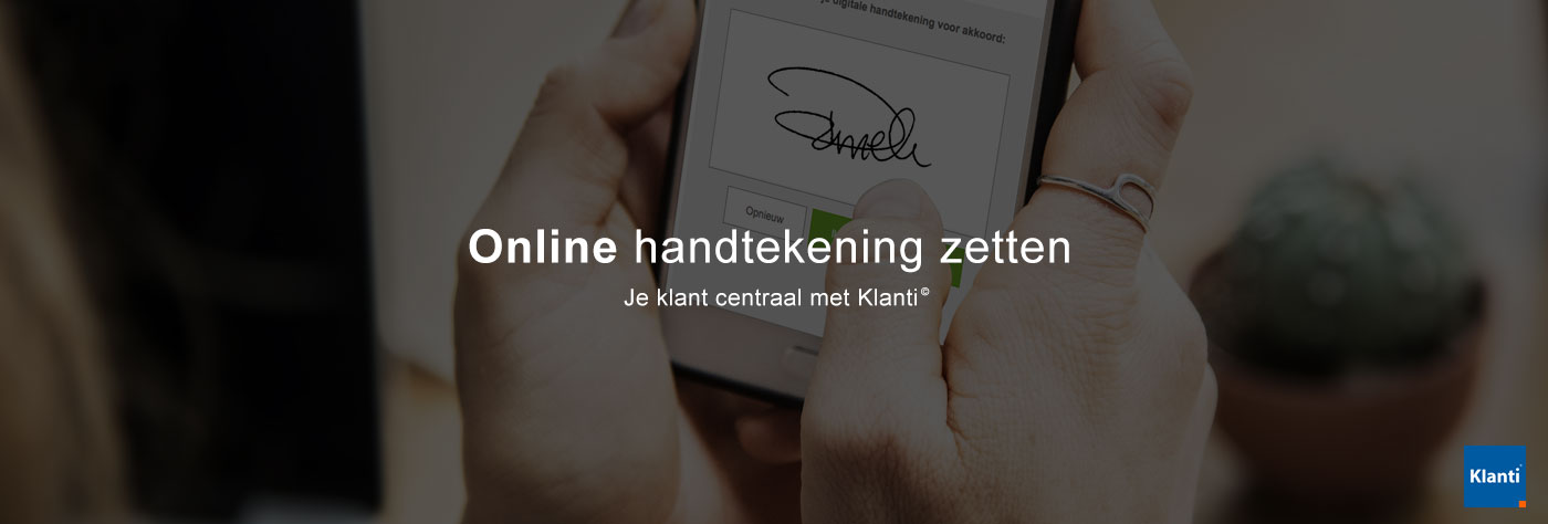 Online handtekening zetten